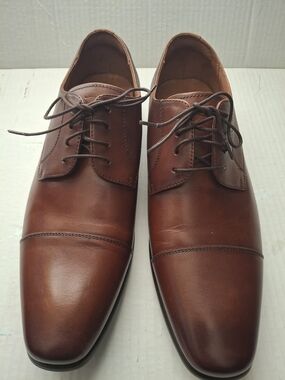 Florsheim Men's Brown Leather Cap-Toe Oxford Dress Shoes